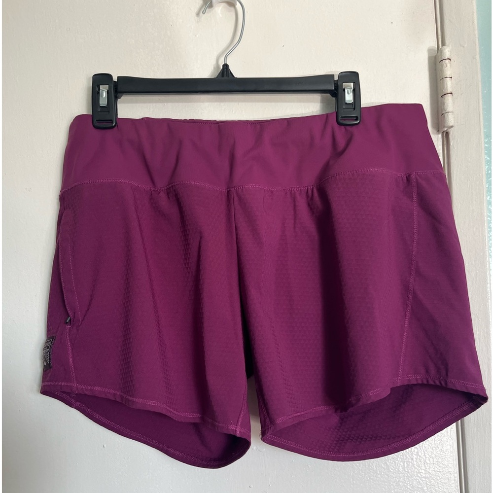 Giselle size 10 runner shorts pink/purple